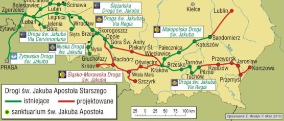 Drogi św.Jakuba w Polsce południowej Drogi św.Jakuba w Polsce południowej